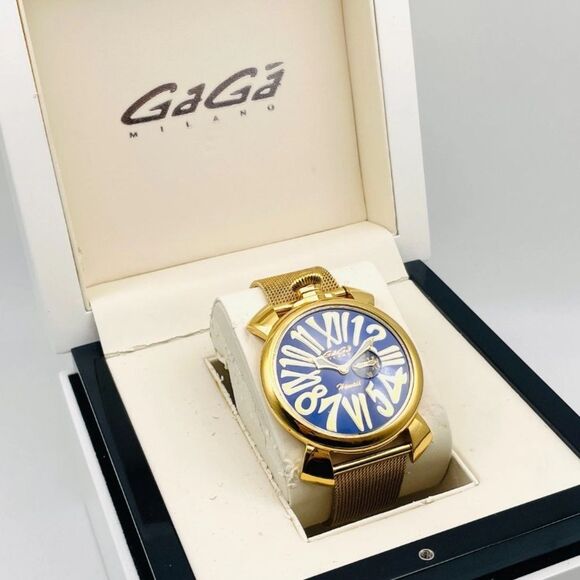GaGa MILANO Manuale 46 Hawaii Limited Quartz Watch Rare Box & Papers - Picture 5 of 16